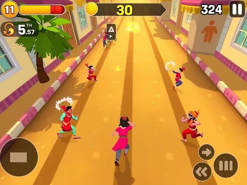 Holi Celebration Run gameplay screenshot